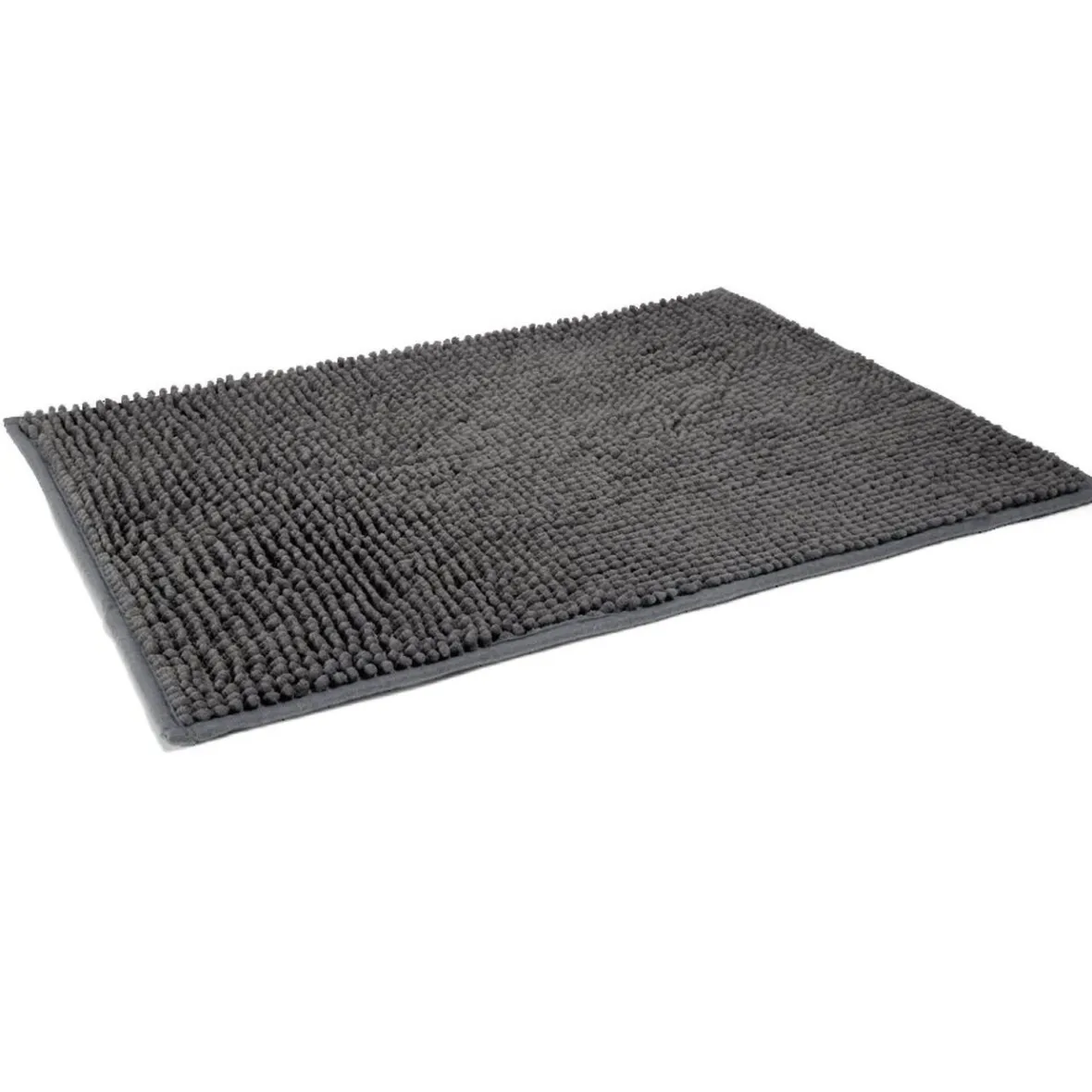 Tapis de salle de bain chenille gris 65x45 cm^Gifi Best