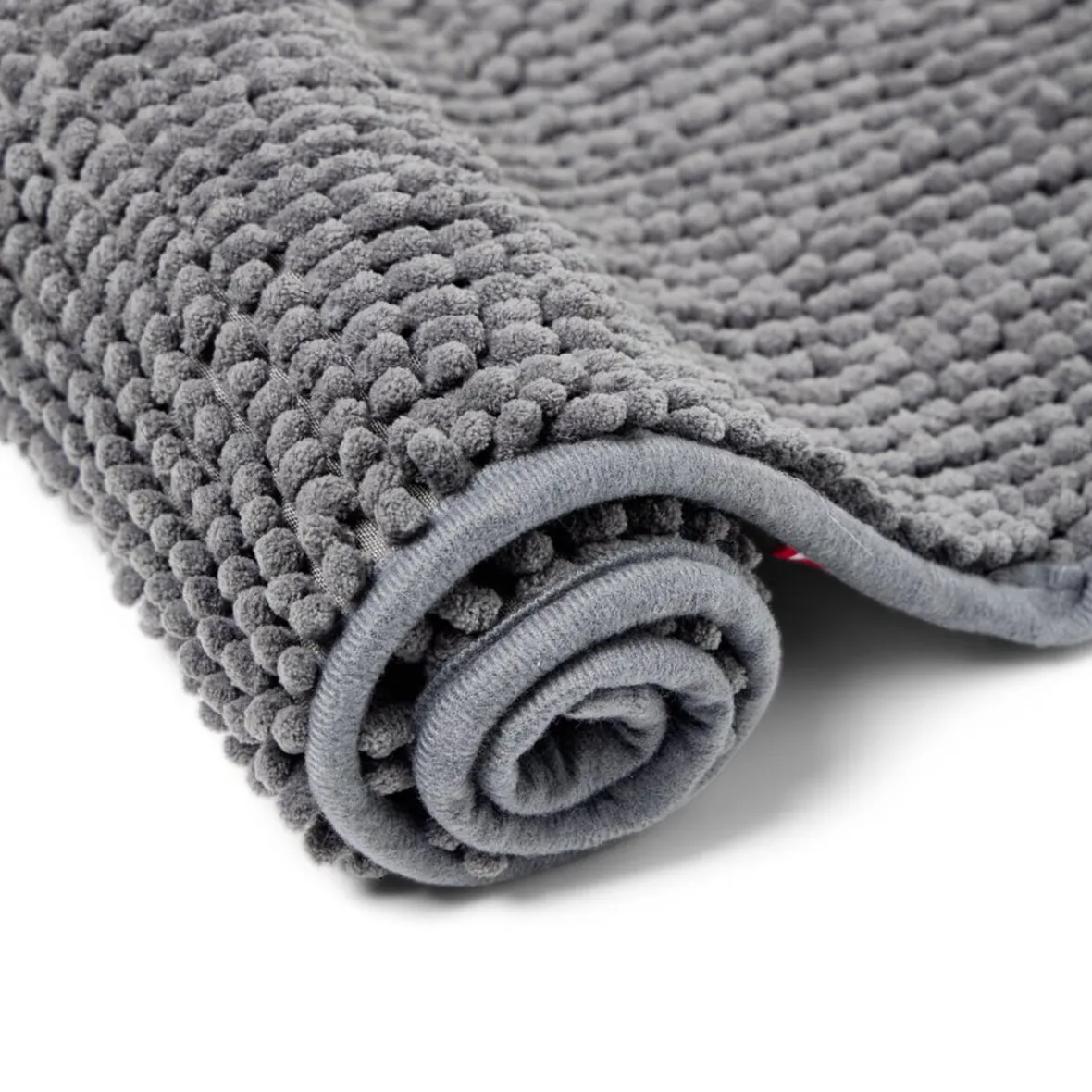Tapis de salle de bain chenille gris 65x45 cm^Gifi Best