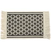 Tapis de salle de bain en tissu à motif graphique noir et blanc^Gifi