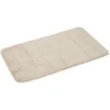 Tapis de salle de bain taupe à mémoire de forme^Gifi