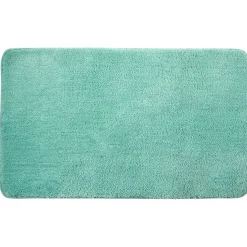Tapis de salle de bain uni bleu 45x75 cm^Gifi Best