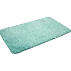Tapis de salle de bain uni bleu 45x75 cm^Gifi Best