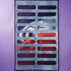 Tapis d'entrée clown enfermé Halloween^Gifi