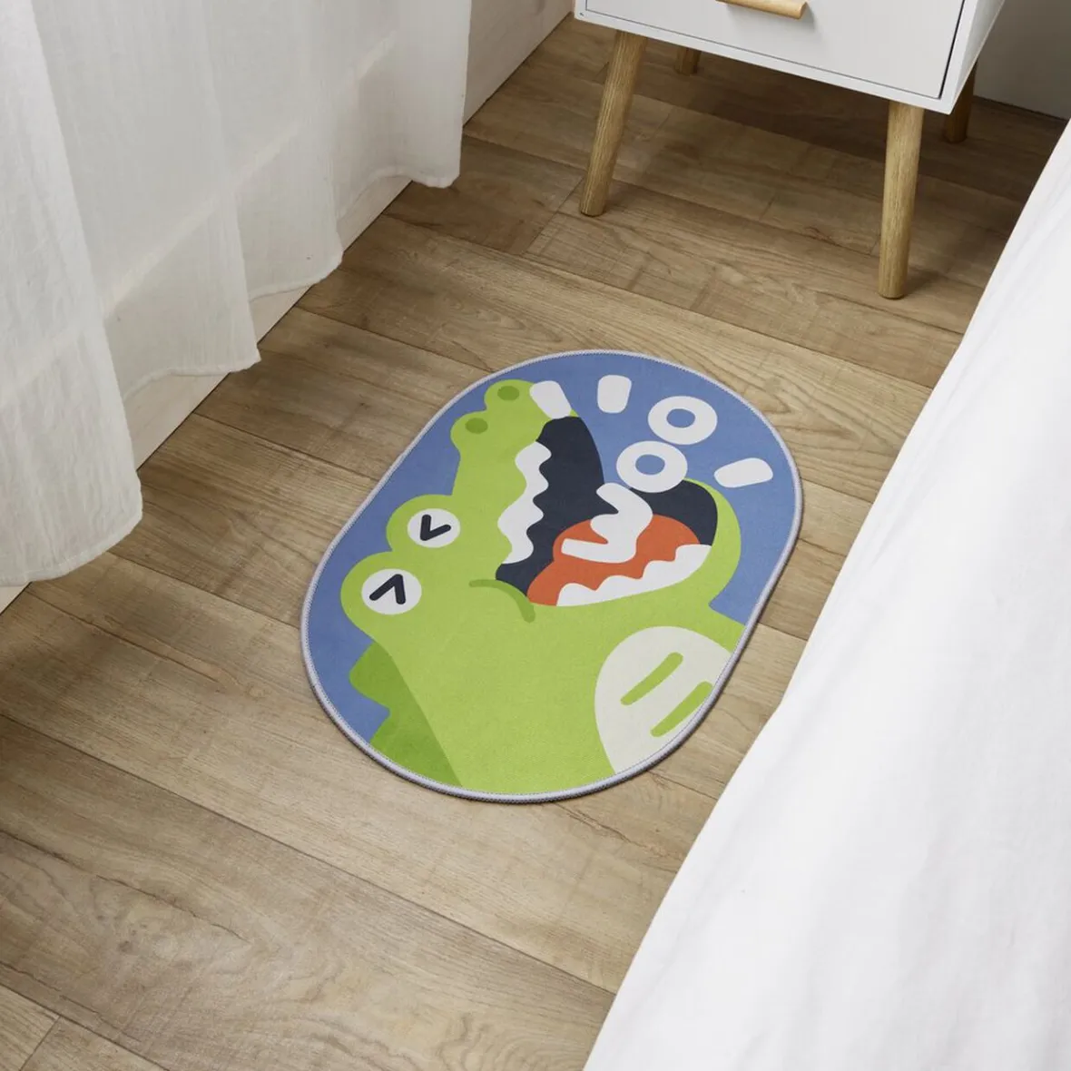 Tapis enfant licorne ou crocodile polyester 40x60cm - 2 modèles^Gifi Discount
