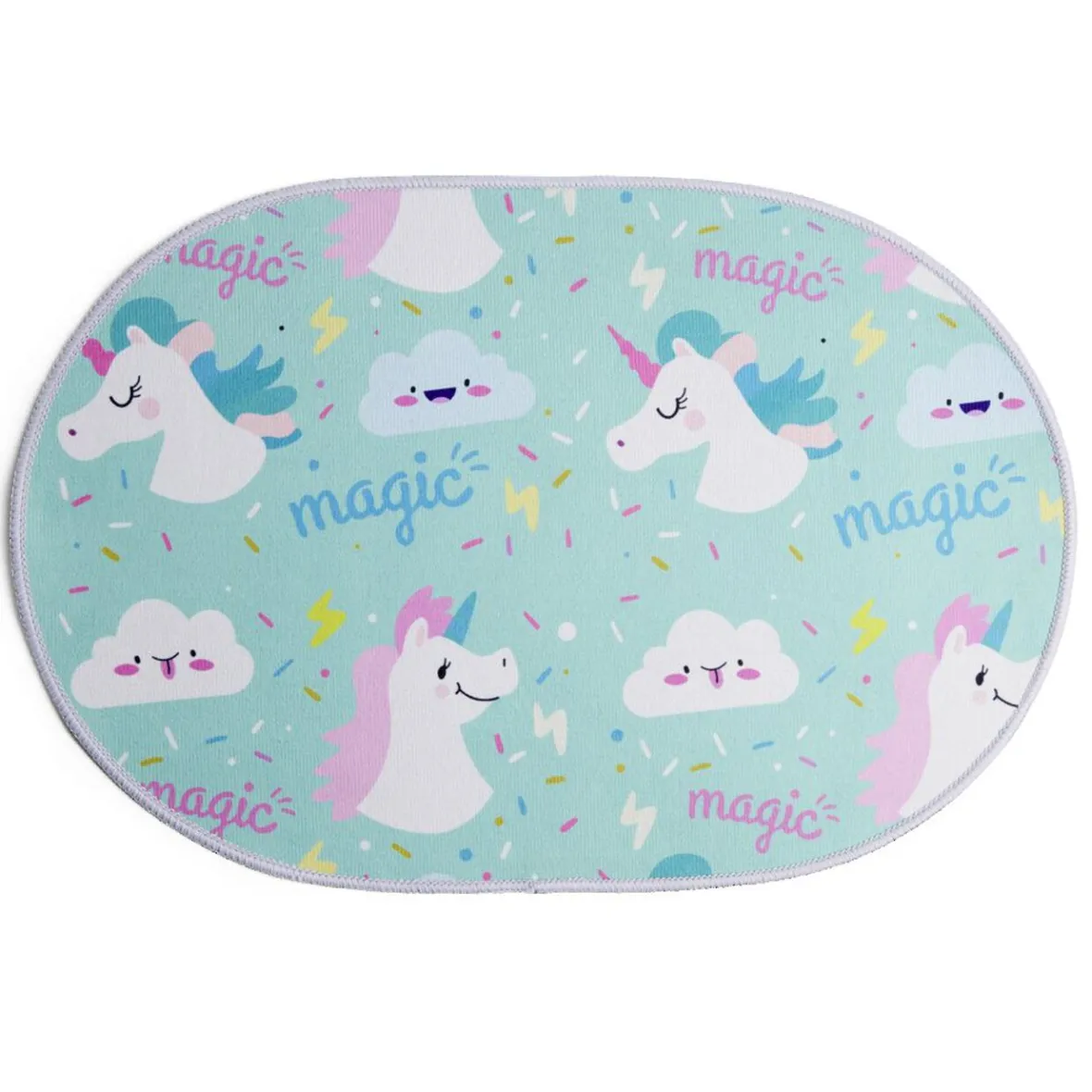 Tapis enfant licorne ou crocodile polyester 40x60cm - 2 modèles^Gifi Discount