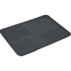 Gifi Rangement De Cuisine^Tapis égouttoir en plastique rainuré gris - L.40xl.30cm