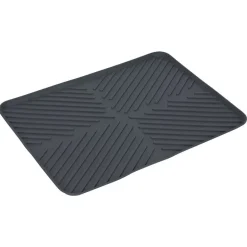 Gifi Rangement De Cuisine^Tapis égouttoir en plastique rainuré gris - L.40xl.30cm