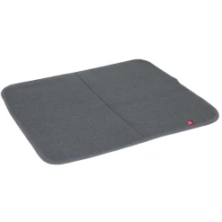 Gifi Rangement De Cuisine^Tapis égouttoir gris pour évier 45x39cm
