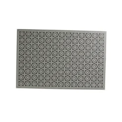 Tapis rectangulaire motifs carreaux de ciment gris et blancs Nettoyage Et Entretien
