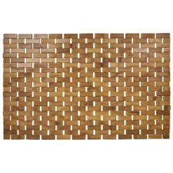 Tapis salle de bain 100% bambou marron 72x45cm^Gifi Sale