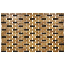 Tapis salle de bain 100% bambou marron 72x45cm^Gifi Sale