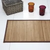 Tapis salle de bain bambou^Gifi Discount
