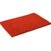 Tapis salle de bain chenille uni rouge^Gifi Online