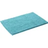 Tapis salle de bain chenille uni bleu^Gifi Best