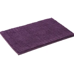 Tapis salle de bain chenille uni violet^Gifi Hot
