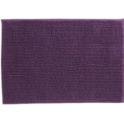 Tapis salle de bain chenille uni violet^Gifi Hot