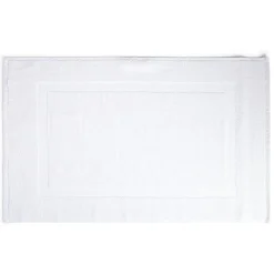 Tapis salle de bain coton blanc 70x40 cm^Gifi Best