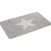 Tapis salle de bain gris motif étoile^Gifi Online