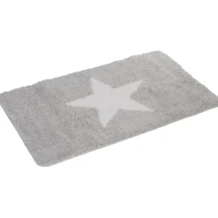 Tapis salle de bain gris motif étoile 45x75 cm^Gifi New