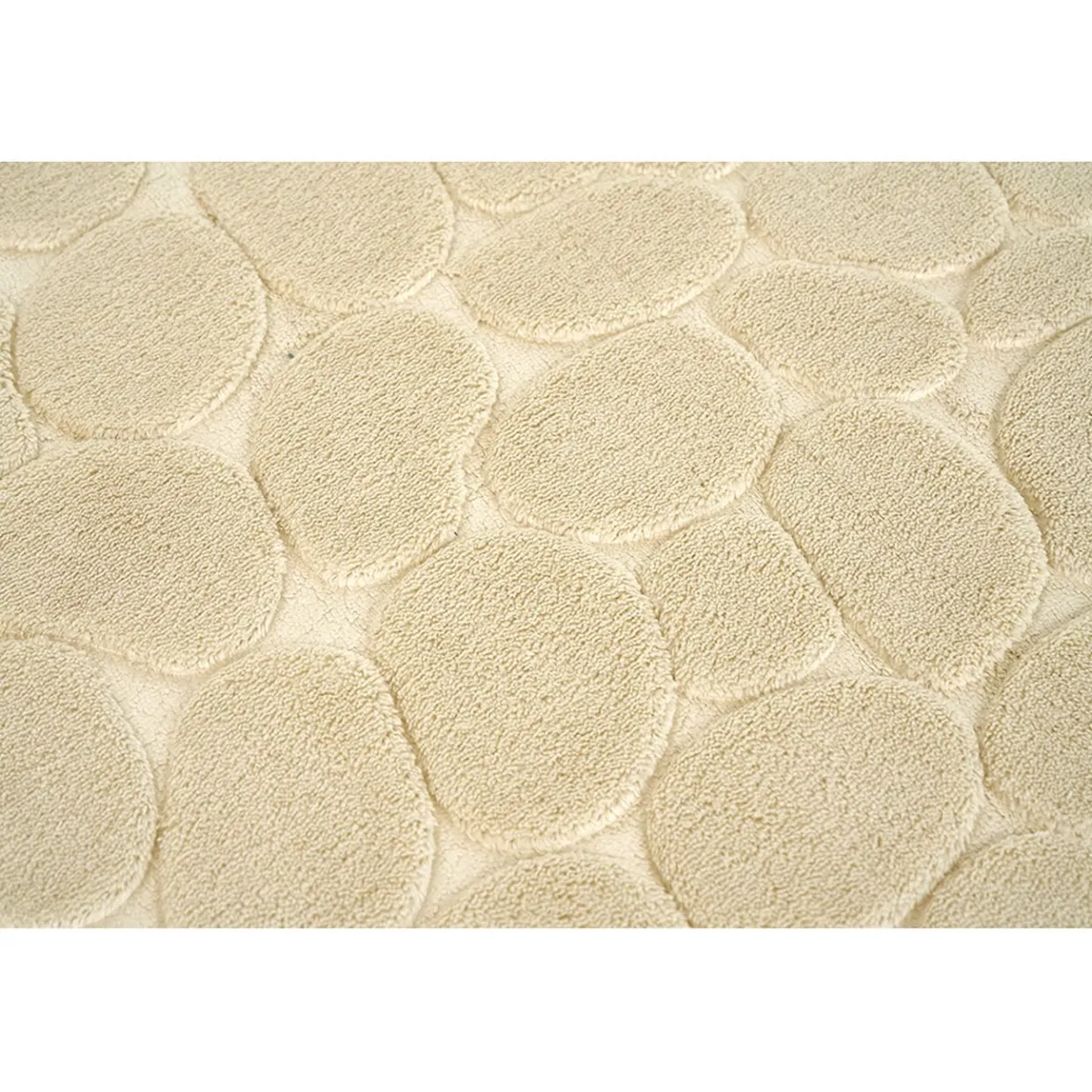 Tapis sortie de douche mémoire de forme beige 75x45cm^Gifi Discount