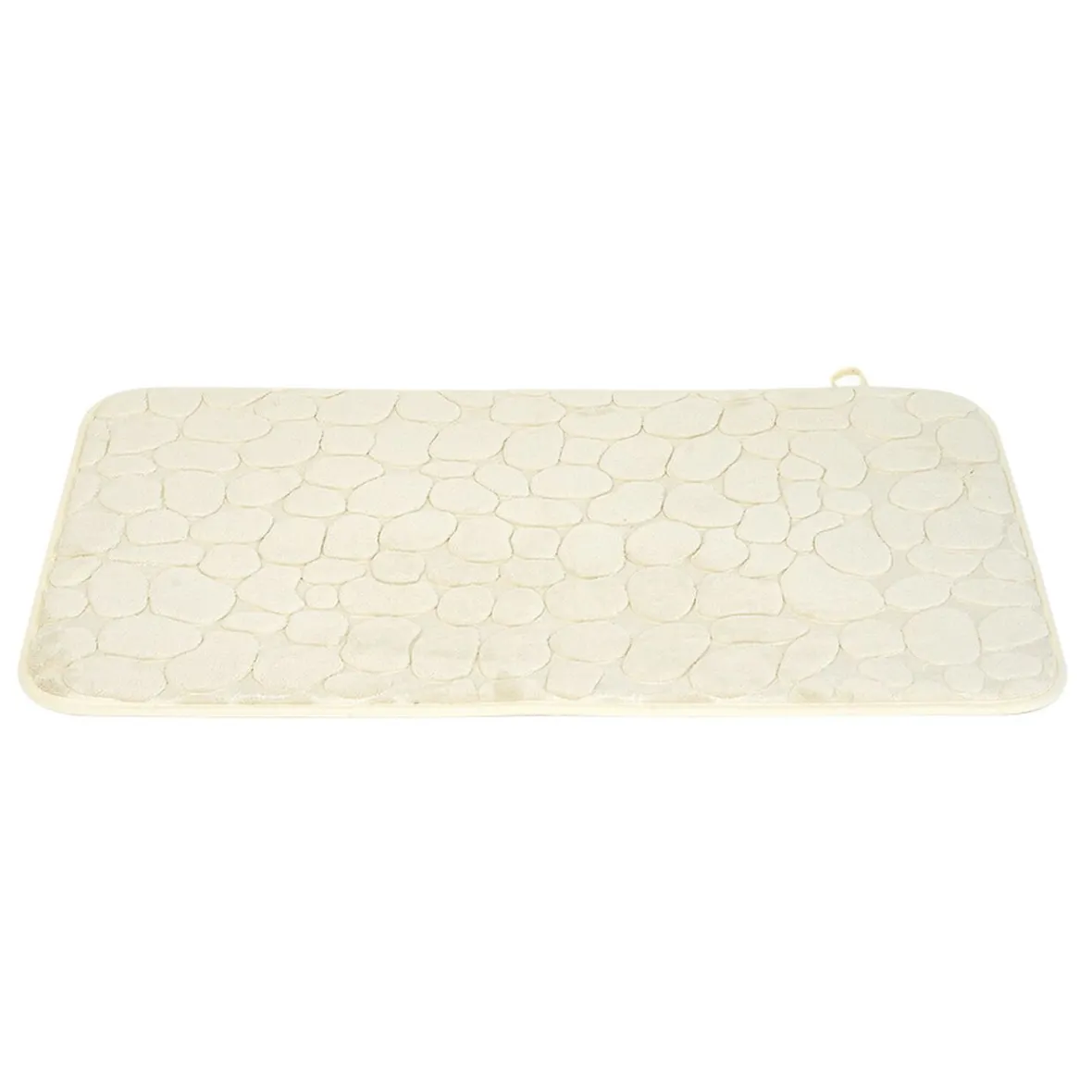 Tapis sortie de douche mémoire de forme beige 75x45cm^Gifi Discount