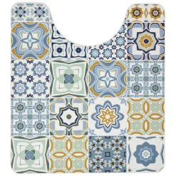 Tapis WC vinyle motif carreau de ciment^Gifi Hot