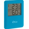 Thermomètre / Hygromètre numérique magnétique bleu OTIO^Gifi Outlet