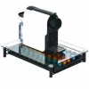 Gifi Rangement De Cuisine^Tiroir à capsules en métal noir avec plateau en verre