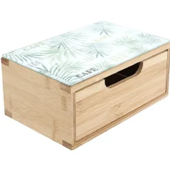 Gifi Rangement De Cuisine^Tiroir à dosettes motif feuilles bambou