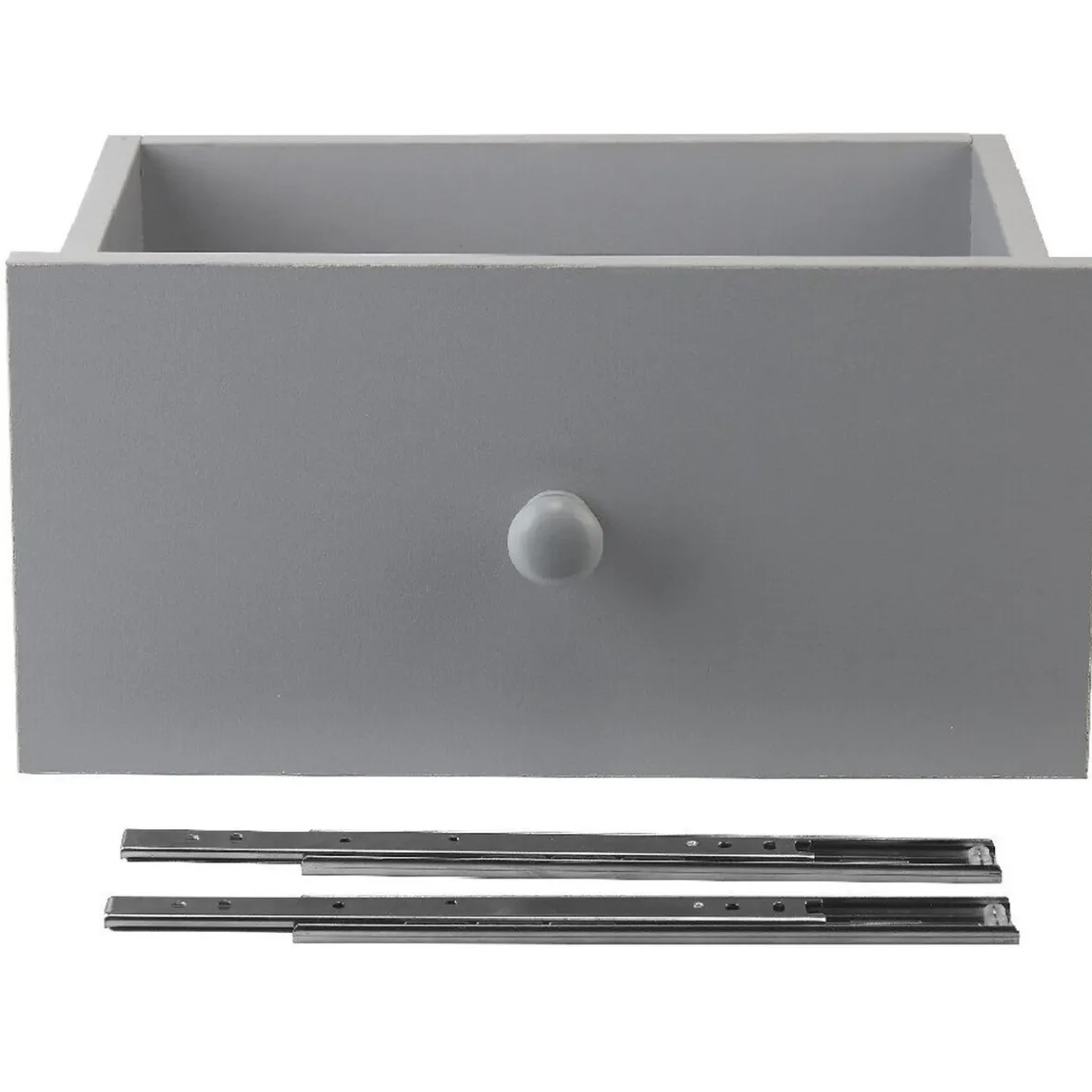 Best Tiroir pour étagère cube bois gris Rangement