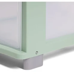Tour de rangement à 5 tiroirs plastique transparent 27x37x103cm Rangement