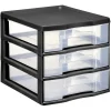 Best Tour de rangement 3 tiroirs format A6 noir Rangement