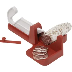Gifi Petit Électroménager^Trancheuse à saucisson rouge blanc