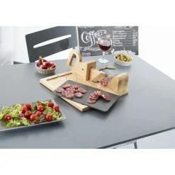 Gifi Préparation Culinaire^Trancheuse saucisson bois