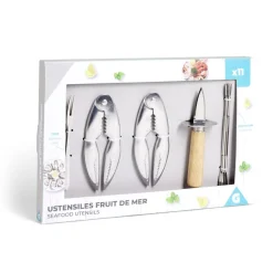 Gifi Préparation Culinaire^Ustensile pour fruit de mer 11 pièces