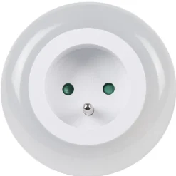 Veilleuse à led 3 couleurs avec prise murale intégrée^Gifi New