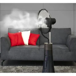 Ventilateur brumisateur d'intérieur noir^Gifi Outlet