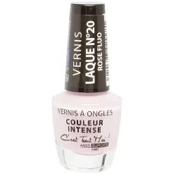 Vernis à ongles laqué rose fluo n°20^Gifi Hot