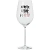 Gifi Vaisselle Et Accessoires De Table^Verre à vin XL imprimé Amour Gloire et Rosé