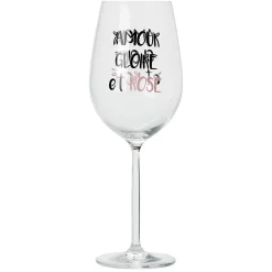 Gifi Vaisselle Et Accessoires De Table^Verre à vin XL imprimé Amour Gloire et Rosé