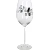 Gifi Vaisselle Et Accessoires De Table^Verre à vin XL sur pied inscription Tu vin ou tu vin pas ? 75 cl