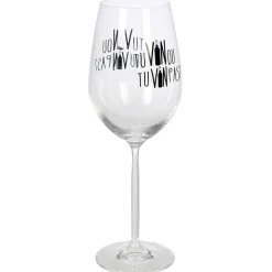 Gifi Vaisselle Et Accessoires De Table^Verre à vin XL sur pied inscription Tu vin ou tu vin pas ? 75 cl