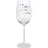 Gifi Vaisselle Et Accessoires De Table^Verre à vin XL sur pied inscription Vendredi tout est permis ! 75 cl