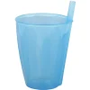 Gifi Vaisselle Et Accessoires De Table^Verre avec paille intégrée transparent