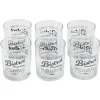 Gifi Vaisselle Et Accessoires De Table^Verre bas en verre transparent design Bistrot x6