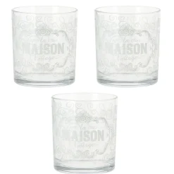 Gifi Vaisselle Et Accessoires De Table^Verre bas la maison vintage x 3