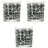 Gifi Vaisselle Et Accessoires De Table^Verre bas motif carreaux de ciment x 3