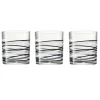 Gifi Vaisselle Et Accessoires De Table^Verre bas motif rayure graphique 25 cl x 6
