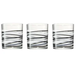 Gifi Vaisselle Et Accessoires De Table^Verre bas motif rayure graphique 25 cl x 6