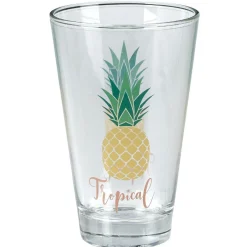 Gifi Vaisselle Et Accessoires De Table^Verre bas style tropical motif ananas 31cl